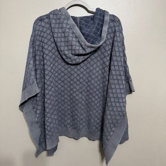 Carbon 2 Cobalt poncho zip up hoodie size small/medium - Picture 2 of 6